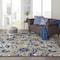 Homeroots 7 x 10 ft. Natural & Blue Indoor & Outdoor Area Rug 384862 - alternate 7